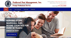 Desktop Screenshot of preferredpestmgmt.com